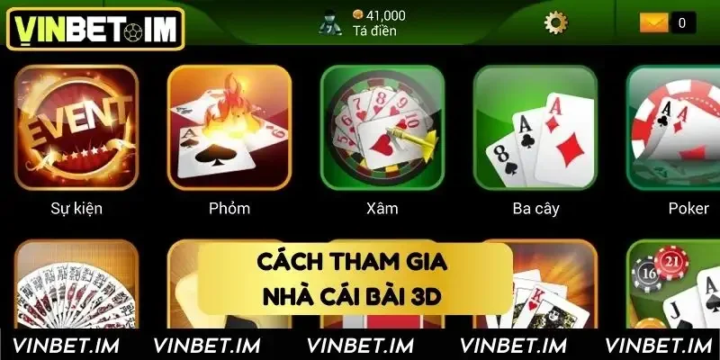 Hướng dẫn tham gia cá cược game bài chi tiết tại Vinbet Hướng dẫn tham gia cá cược game bài chi tiết tại Vinbet