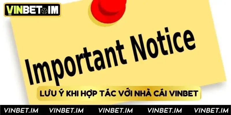 Lưu ý khi hợp tác với nhà cái Vinbet Lưu ý khi hợp tác với nhà cái Vinbet