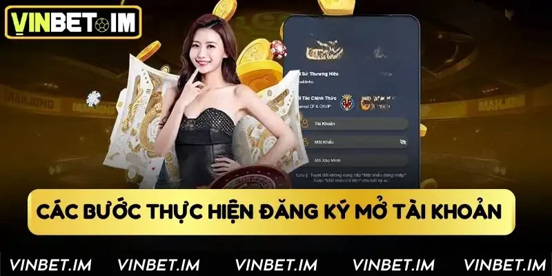 Các bước thực hiện đăng ký mở tài khoản 